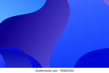 Dark BLUE vector blurry arched pattern. Creative geometric illustration in Origami style with gradient. The elegant pattern can be used as part of a brand book.