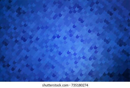 Dark BLUE vector blurry arched template. Shining crooked illustration in a brand-new style. The pattern of curved lines for your business design.