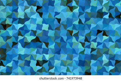 Dark BLUE vector blurry arched template. A vague circumflex abstract illustration with gradient. A new texture for your design.