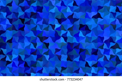 Dark BLUE vector blurry arched pattern. Brand-new colored illustration in blurry style with gradient. The template can be used as a background for cell phones.