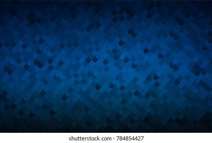 Dark BLUE vector blurry arched background. Colorful illustration in abstract cranked style with gradient. Brand-new style for your business design.