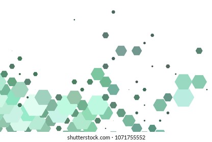 Dark BLUE vector blurry hexagon background design. Geometric background in Origami style with gradient. 