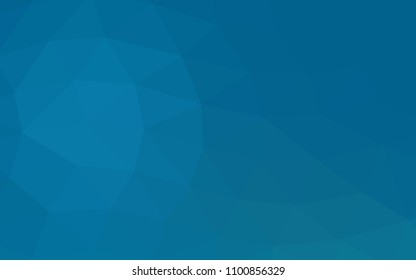 Dark BLUE vector blurry hexagon blurry triangle. Glitter abstract illustration with an elegant design. The completely new template can be used for your brand book.