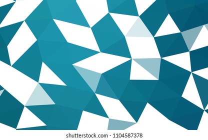 Dark BLUE vector blurry hexagon blurry triangle. Shining illustration, which consist of triangles. Brand new style for your business design.