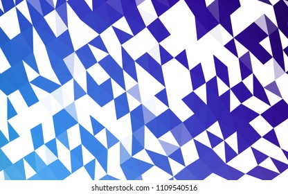 Dark BLUE vector blurry hexagon template. A vague abstract illustration with gradient. The elegant pattern can be used as part of a brand book.