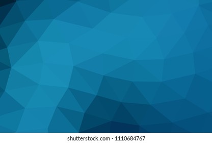 Dark BLUE vector blurry hexagon blurry triangle. Glitter abstract illustration with an elegant design. The elegant pattern can be used as part of a brand book.