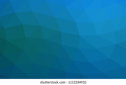 Dark BLUE vector blurry hexagon blurry triangle. A sample with polygonal shapes. Brand new design for your business.