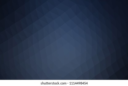 Dark BLUE vector blurry hexagon texture. Creative illustration in halftone style with gradient. The template can be used as a background for cell phones.