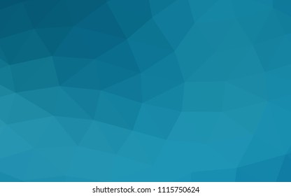 Dark BLUE vector blurry hexagon blurry triangle. A vague abstract illustration with gradient. The elegant pattern can be used as part of a brand book.