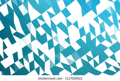 Dark BLUE vector blurry hexagon pattern. Creative geometric illustration in Origami style with gradient. The polygonal design can be used for your web site.