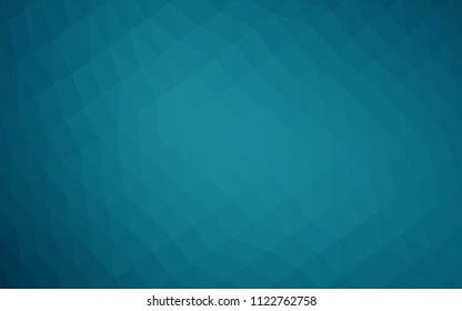 Dark BLUE vector blurry hexagon template. An elegant bright illustration with gradient. The elegant pattern can be used as part of a brand book.