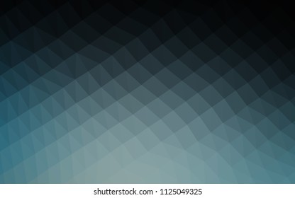Dark BLUE vector blurry hexagon texture. An elegant bright illustration with gradient. The polygonal design can be used for your web site.