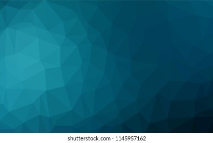 Dark BLUE vector blurry hexagon texture. Modern geometrical abstract illustration with gradient. The elegant pattern can be used as part of a brand book.