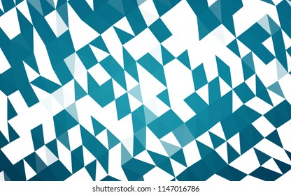 Dark BLUE vector blurry hexagon pattern. Glitter abstract illustration with an elegant design. Brand new style for your business design.