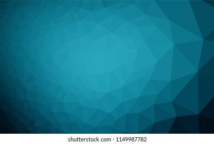 Dark BLUE vector blurry hexagon pattern. Colorful illustration in abstract style with gradient. A completely new template for your business design.