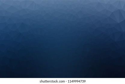 Dark BLUE vector blurry hexagon texture. A vague abstract illustration with gradient. The completely new template can be used for your brand book.