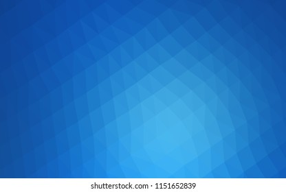 Dark BLUE vector blurry hexagon pattern. Shining colored illustration in a Brand new style. A completely new design for your business.