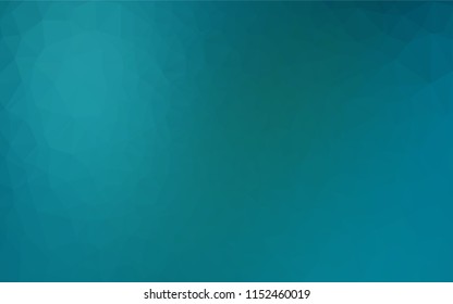 Dark BLUE vector blurry hexagon pattern. Modern geometrical abstract illustration with gradient. Triangular pattern for your business design.