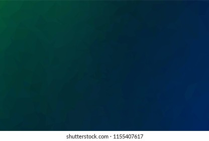 Dark BLUE vector blurry hexagon texture. A vague abstract illustration with gradient. The polygonal design can be used for your web site.