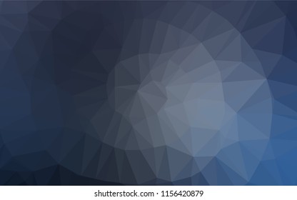 Dark BLUE vector blurry hexagon texture. Glitter abstract illustration with an elegant design. The best triangular design for your business.