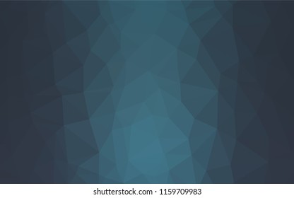 Dark BLUE vector blurry hexagon template. Glitter abstract illustration with an elegant design. The textured pattern can be used for background.