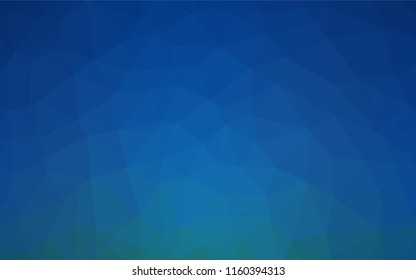 Dark BLUE vector blurry hexagon texture. Modern geometrical abstract illustration with gradient. The elegant pattern can be used as part of a brand book.