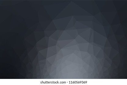 Dark BLUE vector blurry hexagon pattern. Brand new colored illustration in blurry style with gradient. A completely new design for your business.