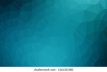 Dark BLUE vector blurry hexagon pattern. Shining colored illustration in a Brand new style. The best triangular design for your business.