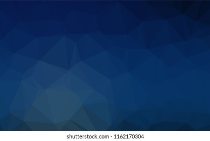 Dark BLUE vector blurry hexagon texture. A completely new color illustration in a vague style. Brand new design for your business.