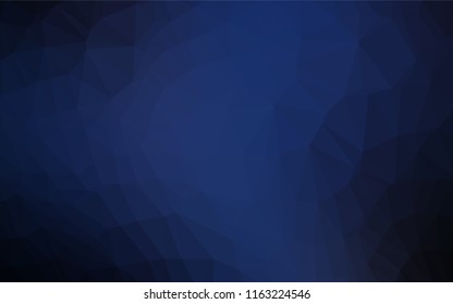 Dark BLUE vector blurry hexagon template. Modern geometrical abstract illustration with gradient. A new texture for your design.