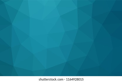 Dark BLUE vector blurry hexagon pattern. Glitter abstract illustration with an elegant design. The template can be used as a background for cell phones.