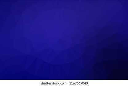 Dark BLUE vector blurry hexagon template. Modern geometrical abstract illustration with gradient. A new texture for your design.
