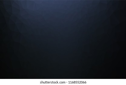 Dark BLUE vector blurry hexagon texture. Colorful illustration in abstract style with gradient. Triangular pattern for your business design.