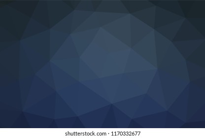 Dark BLUE vector blurry hexagon texture. Modern geometrical abstract illustration with gradient. The polygonal design can be used for your web site.