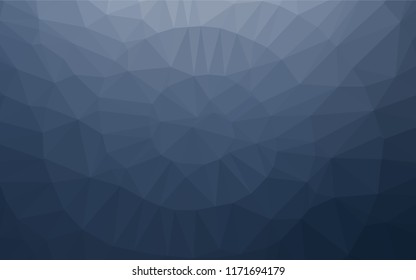 Dark BLUE vector blurry hexagon texture. Colorful abstract illustration with gradient. Brand new design for your business.