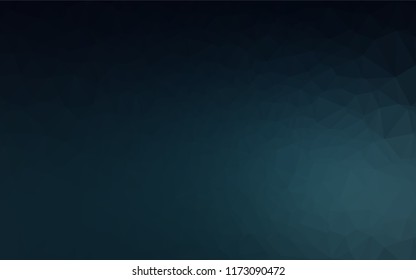 Dark BLUE vector blurry hexagon pattern. Colorful illustration in abstract style with gradient. Triangular pattern for your business design.