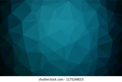 Dark BLUE vector blurry hexagon texture. Modern geometrical abstract illustration with gradient. Triangular pattern for your business design.