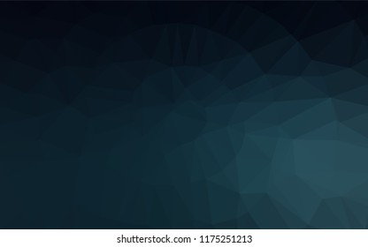 Dark BLUE vector blurry hexagon texture. Creative geometric illustration in Origami style with gradient. A new texture for your design.