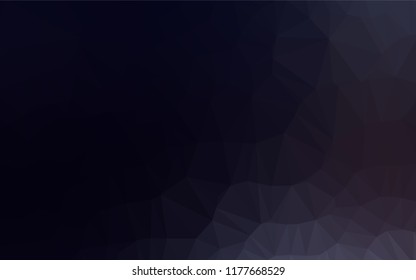 Dark BLUE vector blurry hexagon template. Modern geometrical abstract illustration with gradient. A completely new design for your business.