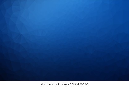 Dark BLUE vector blurry hexagon template. Shining colored illustration in a Brand new style. A completely new design for your business.