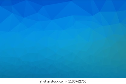 Dark BLUE vector blurry hexagon template. Modern geometrical abstract illustration with gradient. A completely new template for your business design.
