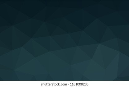 Dark BLUE vector blurry hexagon template. Shining illustration, which consist of triangles. Triangular pattern for your business design.