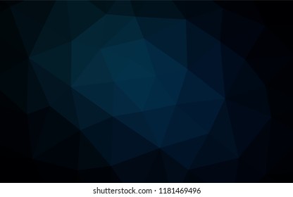 Dark BLUE vector blurry hexagon texture. Colorful abstract illustration with gradient. A completely new design for your business.