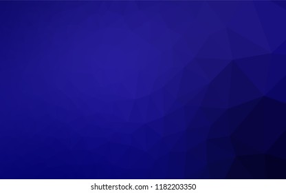 Dark BLUE vector blurry hexagon template. An elegant bright illustration with gradient. The completely new template can be used for your brand book.