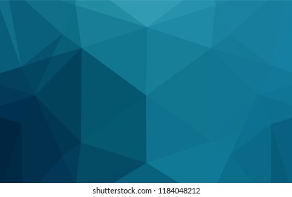 Dark BLUE vector blurry hexagon texture. A completely new color illustration in a vague style. A completely new design for your business.