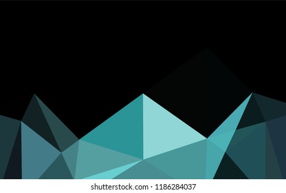 Dark BLUE vector blurry hexagon texture. Brand new colored illustration in blurry style with gradient. The best triangular design for your business.