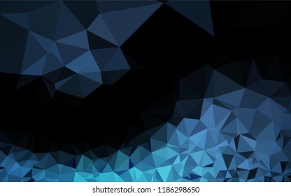 Dark BLUE vector blurry hexagon texture. An elegant bright illustration with gradient. The best triangular design for your business.
