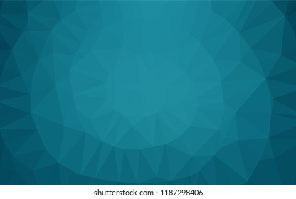 Dark BLUE vector blurry hexagon texture. Colorful illustration in abstract style with gradient. The polygonal design can be used for your web site.