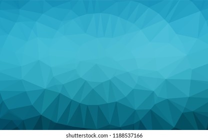 Dark BLUE vector blurry hexagon template. A sample with polygonal shapes. A completely new design for your business.