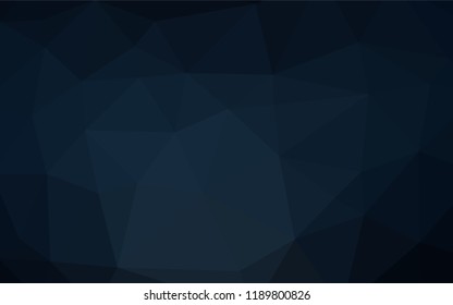 Dark BLUE vector blurry hexagon texture. A sample with polygonal shapes. The textured pattern can be used for background.
